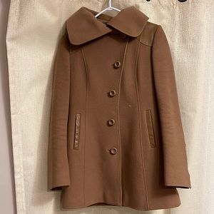 Wool and leather Mackage coat